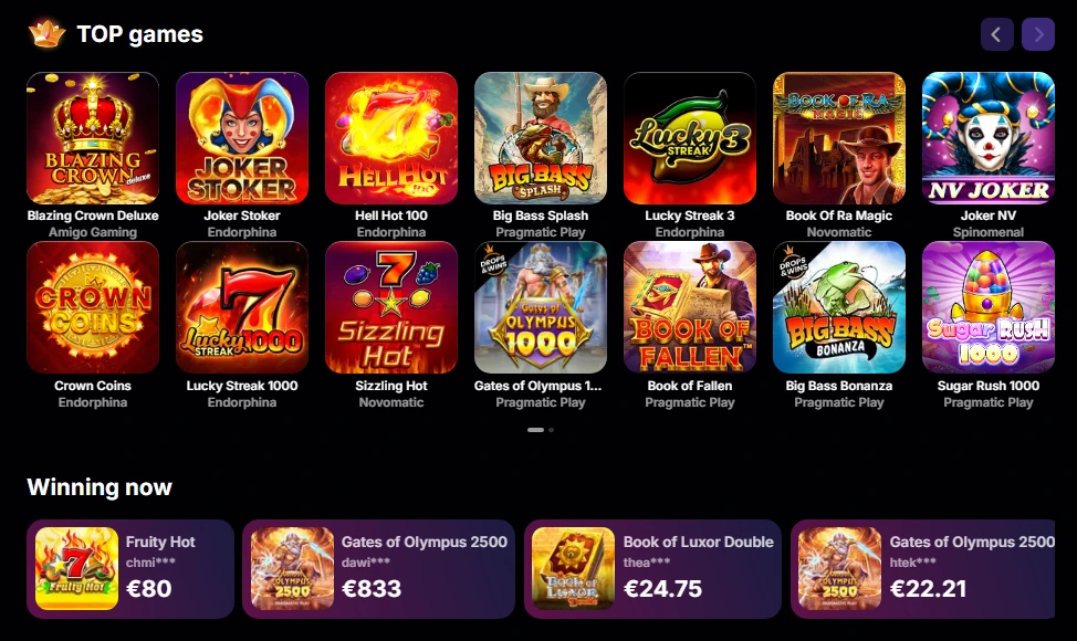 NV Casino játékok nyerőgépek élő kaszinó és Plinko